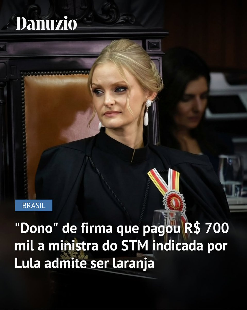 MachadoDarlon's tweet photo. 🇧🇷🏛️💸 | O escritório de advocacia da ministra do Superior Tribunal Militar Verônica Sterman, indicada por Lula e empossada em setembro de 2025, recebeu R$ 700 mil, no fim de 2024, da ACX ITC Serviços de Tecnologia. A firma aparece no relatório final da CPMI do INSS como parte de uma rede de lavagem de dinheiro usada por Antônio Carlos Camilo Antunes, o Careca do INSS. O pagamento ganha novo peso após o “dono” oficial da empresa, Ericsson de Azevedo, de 50 anos, morador do Jaçanã, na zona norte de São Paulo, admitir à Polícia Civil ser apenas um laranja. Em depoimento de 23 de janeiro, no âmbito da Operação Saturno, ele disse que nunca foi o verdadeiro proprietário da ACX ITC e que, em dificuldades financeiras, vendeu seus dados por R$ 5 mil para a abertura do CNPJ, apesar de a firma ter capital declarado de mais de R$ 100 milhões. A rede ligada ao Careca do INSS reúne mais de 40 empresas relacionadas entre si e movimentou cerca de R$ 39 bilhões, segundo a CPMI. O mesmo grupo inclui a Victory Trading, sancionada nesta semana pelo Departamento do Tesouro dos EUA por suspeita de ligação com o PCC. A coluna de Andreza Matais, do Metrópoles, não localizou processos em que Sterman tenha atuado em favor da ACX ITC ou de outras empresas do grupo. Procurada novamente pela reportagem nesta quinta-feira (2), por meio do STM, a ministra não respondeu. Em manifestação anterior, Sterman afirmou que o valor se refere a três pareceres jurídicos sobre temas criminais ligados às atividades da empresa e declarou desconhecer qualquer relação da ACX ITC com o Careca do INSS, negando vínculo com o empresário. 

▶️ @danuzioneto