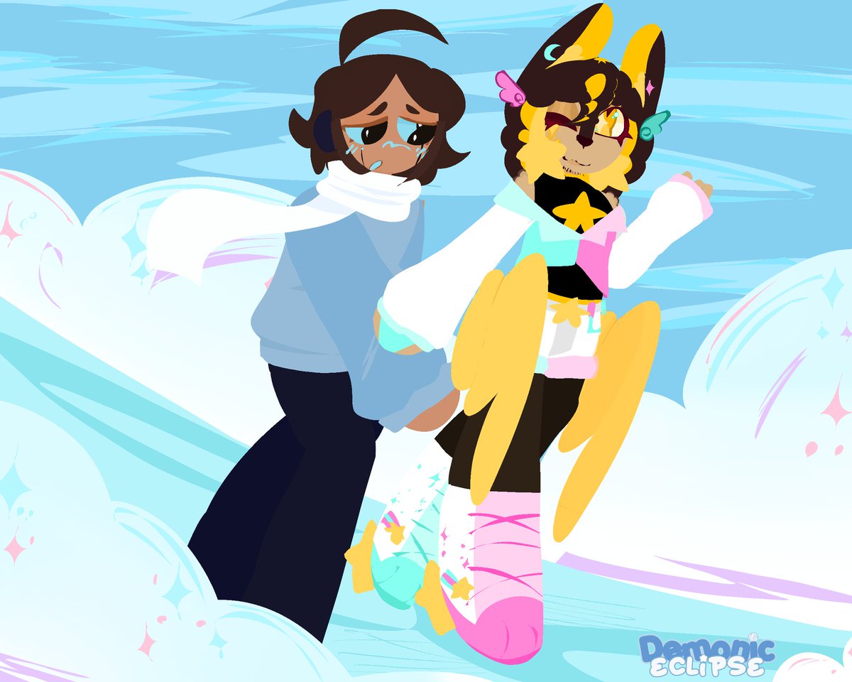 demoniceclipse_'s tweet photo. Artfight attack #1 

♡ ~ @GlowyStarz &amp; @Flapcakess 

#artfight2026 #artfight https://t.co/zUYtMS2YIG