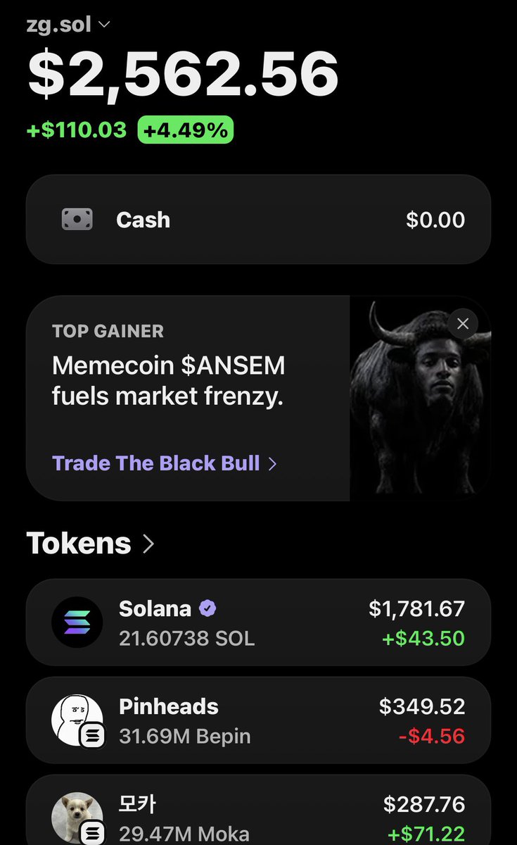 Zghire_'s tweet photo. .@phantom wallet promoting $Ansem

I’m sidelined but i will see you at 1B in a week.

God speed happy for anyone making money on this and most importantly for the trenches.

We are so back. Wagmi. https://t.co/1Kabp3IXe8