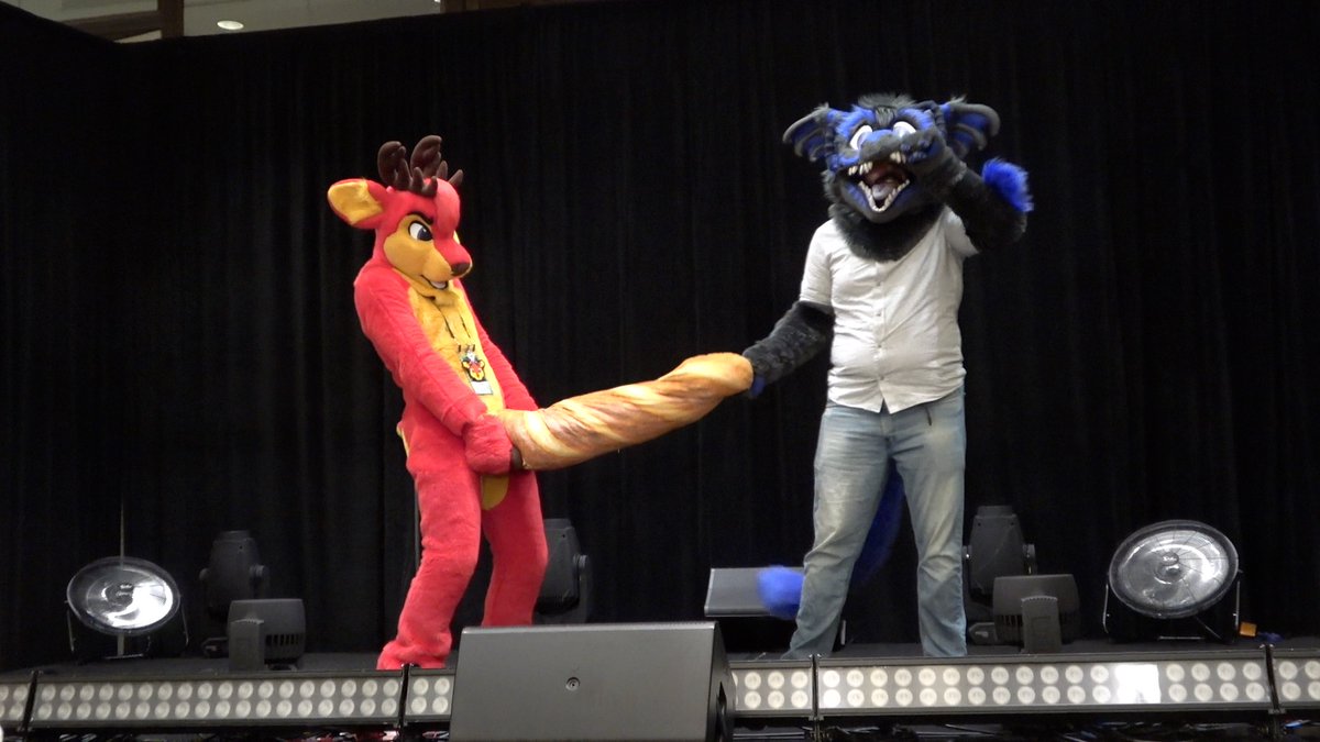 kitwanalion's tweet photo. The madness. The chaos. The trainwreck of what has become one of @anthrocon 's staple events. 

For the 10th year, it's Fursuiting 101 with @NexusFolf and her untameable bunch of critters! NOW premiering on my YT at https://t.co/kYW2mb6Gtt 

#AC2026 #Anthrocon https://t.co/eejcg8eU8Y