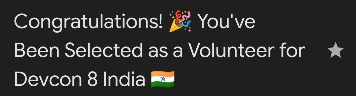 NisargPatel5563's tweet photo. Excited to share that I've been selected as a Devcon 8 India Volunteer! 🇮🇳
Looking forward to contributing behind the scenes, meeting builders from around the world, and helping make Devcon an unforgettable experience in Mumbai.
#DevconVolunteer #Devcon #Ethereum https://t.co/h7RbxdpWN9