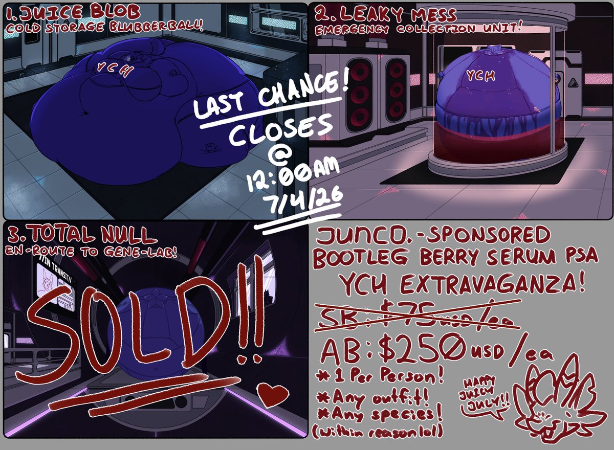 junners5's tweet photo. my weird-end berry ych is ending soon!!
Juice Blob &amp; Leaking Mess are still up for grabs!
even if you can't bid, spreading the word helps me a ton!! 💙💙💙
 
>>> https://t.co/Esll2zKVJA <<<
>>> https://t.co/Esll2zKVJA <<<
>>> https://t.co/Esll2zKVJA <<< https://t.co/aHsb3JKLxO
