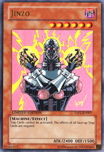 teampavement1's tweet photo. @TrevorAllenMD For the best old school alt arts I gotta go with the jinzo alt art changes for just a guy standing to the most aura card ever https://t.co/k5IDWyYLGo