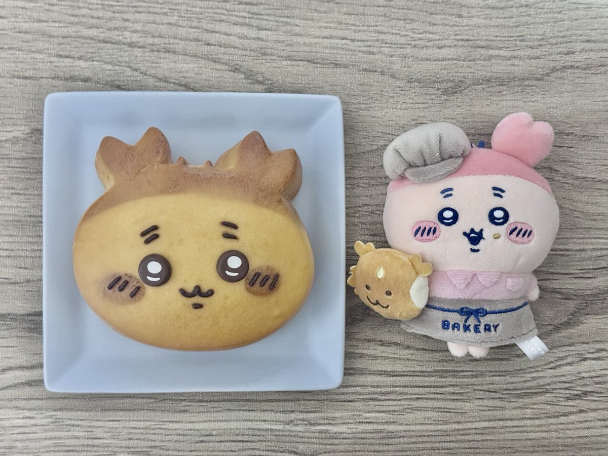 noumenhanako's tweet photo. \\サイッコーに決まってるッ꒰ ՞ᴑ̴̶̷̤́ᾥᴑ̴̶̷̤́՞ ꒱//

2人がそれぞれ食べてるパンはでかつよとあのこなのね

いつか私も食べ���れたらいいなぁ

#ちいかわベーカリー
#モモンガパン
#古本屋パン https://t.co/tqMuWICcIR
