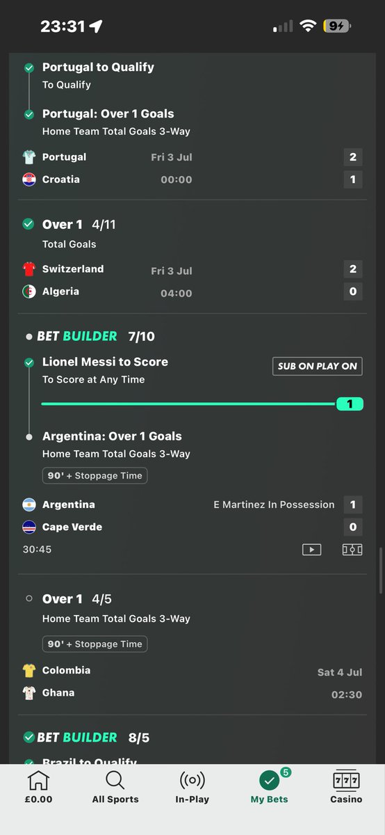 ukmorg's tweet photo. Germany let me down but the rest of this will end up coming in messi just scored… 330/1 if I remember correctly https://t.co/NWEBz49dgC