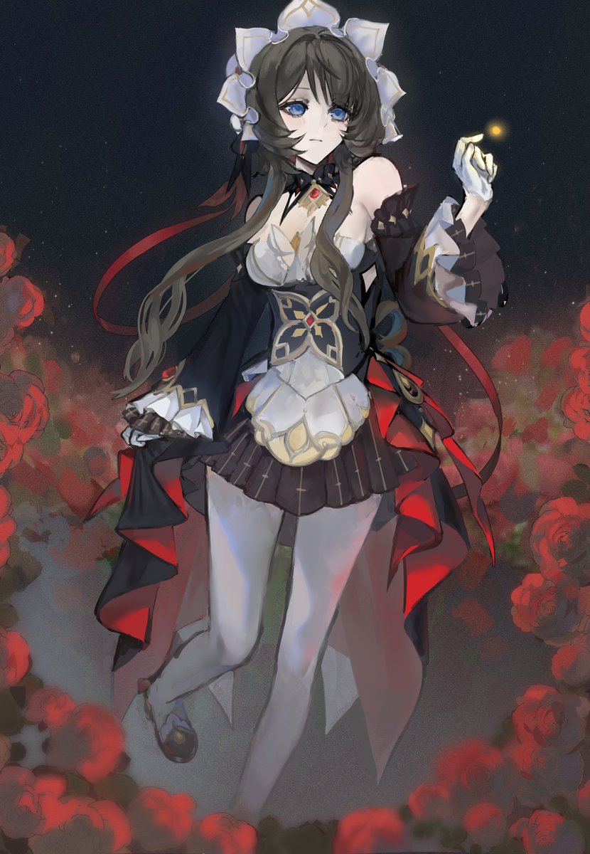 sakurayru's tweet photo. red roses #sandrone #genshinimpct https://t.co/vjk2aIaoRx