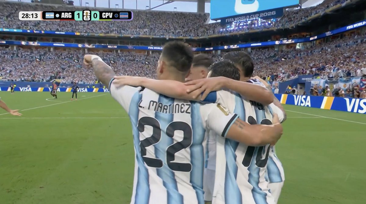 ofootball__'s tweet photo. 🇦🇷 ARGENTINA 1-0 CAPE VERDE 🇨🇻

GOOOOOOOOOOOOOAAAAAAAAAAAAAALLLLLLLLLLLLLLL MESSI!!!!!!!!!!!!!!!!!!!!!!!!!!!!!!!!!!!

GOAL GOAL GOAL GOAL GOAL GOAL GOAL!!!!!!!!!!!

🐐 LIONEL MESSI SCORES FOR ARGENTINA!!!

🔥 WORLD CUP GOAL NUMBER 20.
👑 THE ALL-TIME FIFA WORLD CUP TOP SCORER EXTENDS HIS LEGEND.
💙🤍 WHAT A MOMENT!