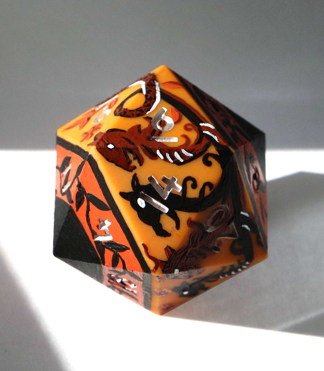 EVERYTHINGDICE's tweet photo. That crit on the history check has never looked so good 📔💅

Illuminated Manuscript &amp; Amphora hand-painted D20s are available now!
#dnd #dice #ttrpg https://t.co/PnlVnIbahF