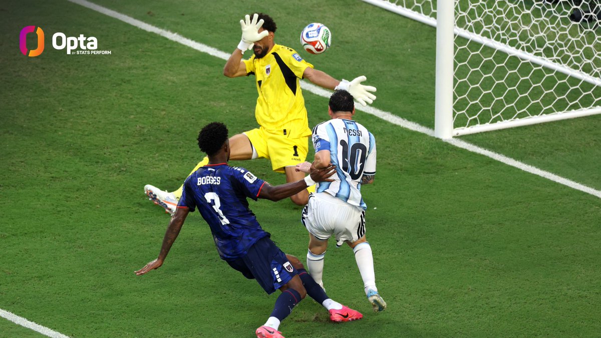 ARG4ARB's tweet photo. Opta | بهدفه ضد كابو فيردي، وصل ليونيل ميسي إلى 12 مساهمة تهديفية في الأدوار الإقصائية لكأس العالم (6 أهداف، 6 تمريرات حاسمة)، متجاوزًا بيليه وكيليان مبابي (11 لكل منهما) ليصبح صاحب أكبر عدد من المساهمات مونديال 1966.

🐐🤷‍♂️ https://t.co/mXrNJUBarA