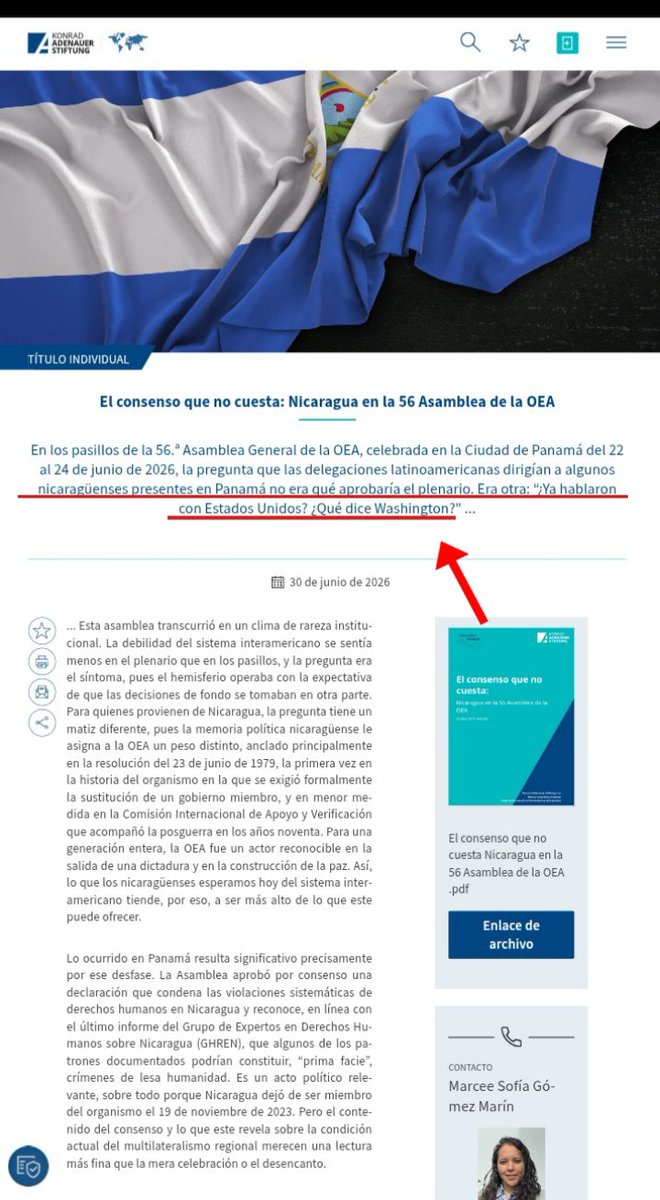 LaRealNica's tweet photo. 💵 SIGUIENDO LA RUTA DEL DINERO |TOUR OEA/OAS 56 Panamá| ✈ 

Alrededor de 30 activistas y políticos de la "oposición" nicaraguenses (La Prensa) viajaron hace unos días a la Asamblea de la OEA.

☆LA DELEGACIÓN – LOS MÁS VISIBLES:

- Fundación para la Libertad 
(Félix Maradiaga y Berta Valle)  

- Ruta del Cambio 
(Maradiaga y Valle)  

- AND 
(Haydeé Castillo y JS Chamorro)  

- AUN 
(juventudes: Lesther Alemán, Douglas Castro)  

- UNAB y UNAMOS 
(MRS – sandinistas renovados)  

- Alianza Cívica 
(mix de todos)  

- Monteverde 
(mano negra)  

- CxL 
(JS Chamorro y co.)  

- Espacio de Diálogo 
(Haydeé Castillo)

☆AGENDAS QUE LLEVARON (clave):

• Liberación de presos políticos   
• Juventud (los AUN)  
• Género (los renovados)  
• Libertad Religiosa (los abanderados)  
• Transición Democrática (la venta de humo)

*Si se fijan, todas las agendas están alineadas con los programas del Dept. de Estado y el NED (encargados de distribuir los $15 MILLONES para el FY2026).

__
LA REALIDAD: 
La tiranía sandinista de Ortega retiró a Nicaragua como país miembro de la OEA en 2021. Y NO acatan ninguna resolución, bien redactada o no. 
Los diplomáticos y "oposición" por supuesto que lo saben.
__

💰 AHORA HAGAMOS NÚMEROS 

COSTO REAL:
Estimado DEL VIAJE: U$25-35 MIL (vuelos + hotel + gastos). (15) Mitad desde USA y (15) mitad desde Costa Rica.

FONDOS RECIBIDOS:
Estas ONGs y grupos recibieron (según historial de fondos) al menos EL DOBLE o TRIPLE. 
💵 ENTRE U$70 MIL y U$100 MIL DÓLARES 

Además, después elaboran informes y documentos a sus donantes, que también son financiados.

👉🏻 Un ejemplo es el reciente documento de Douglas Ernesto Castro para KAS (Konrad-Adenauer-Stiftung de Europa) sobre el viaje. 

Para quienes no saben, Douglas es hijo del que era Comisionado Mayor de Inteligencia Económica de la Policía sandinista, Ernesto Castro, un esbirro.

Lo relevante es que Douglas en el documento confirma implícitamente a lo que fueron, lo que Washington pide. Diplomáticos de la OEA: 
"Ya hablaron con Estados Unidos?" "Qué dice Washington?"

... OTROS DETALLES:

La Fundación para la Libertad  (encabezada por Jonathan Duarte, partner/socio de Maradiaga) se autodescribió como acompañantes de la delegación: 
"acompañando a la delegación" 
Queda la duda de si ellos organizaron el viaje. 
Y también se delatan expresando que un objetivo del viaje fue "fortalecer alianzas regionales"
Traducción = conseguir más fondos!

El foro 'Quo Vadis Nicaragua' lo organizó el Interamerican Institute for Democracy junto con la Fundación para la Libertad de Maradiaga (nuevamente) e IPADES.

Destacar también que tanto la fundación de Maradiaga, como las demás orgs "opositoras", las múltiples de Haydeé Castillo, de Juan Sebastián Chamorro y etc., están fuertemente vinculadas al ecosistema de fondos de NED y programas de "democracia" de USA. 

Otro foro fue el de "Género" por Race & Equality (fondos de Open Society/Soros + NED) con participación de los UNAB/UNAMOS.

‼️ ENTONCES, REALMENTE A QUÉ FUERON Y POR QUÉ ⁉️

Bueno, fueron para justificar y conseguir más fondos. También para presentarle a Washington una “unidad” ficticia, de logos y grupos de papel (la mayoría son con los mismos actores repetidos) para aparentar más de lo que son.

Y es que Washington insiste en que les demuestren la unidad y apoyo popular que dicen tener ... cosa que en realidad NO tienen debido a su propio oportunismo.

➡️ EN RESUMEN 

Viajes que salen de los bolsillos de los contribuyentes, eventos en un organismo estéril que no tiene peso real, con una delegación numerosa y agendas perfectamente alineadas con las prioridades de sus donantes (juventud, género y religious freedom). No es incidencia política, es una operación disfrazada para recaudar más $, justificar y hacer otro stunt de falsa "unidad". Y así mantener y ampliar el flujo de financiamientos.

Porque detrás de cada viaje, cada foro y cada "unidad" … hay fondos, hay donantes y hay intereses.

💵 LA RUTA DEL DINERO 💵