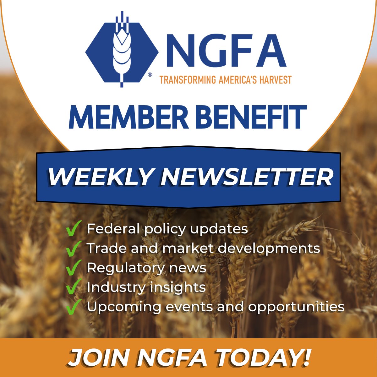 NGFA's tweet photo. NGFA members receive weekly policy, trade, safety updates. If your employer is a member, you’re already included—check the member directory: https://t.co/TU2deOlOkU https://t.co/j1WTF70AQm