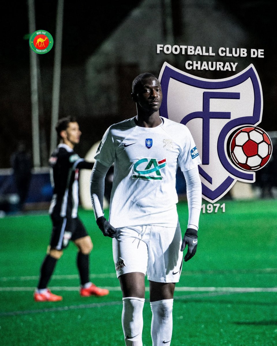 INFOSFOOTMAUR's tweet photo. 🚨✍🏼 OFFICIEL ! Seydoux Wassa s’engage avec le FC Chauray en National 1 ! 🇲🇷

Le défenseur central mauritanien passé par les réserves de Strasbourg et de Brest, seydoux wassa rejoint le FC Chauray en provenance du FC 93. https://t.co/57MlQYloPV