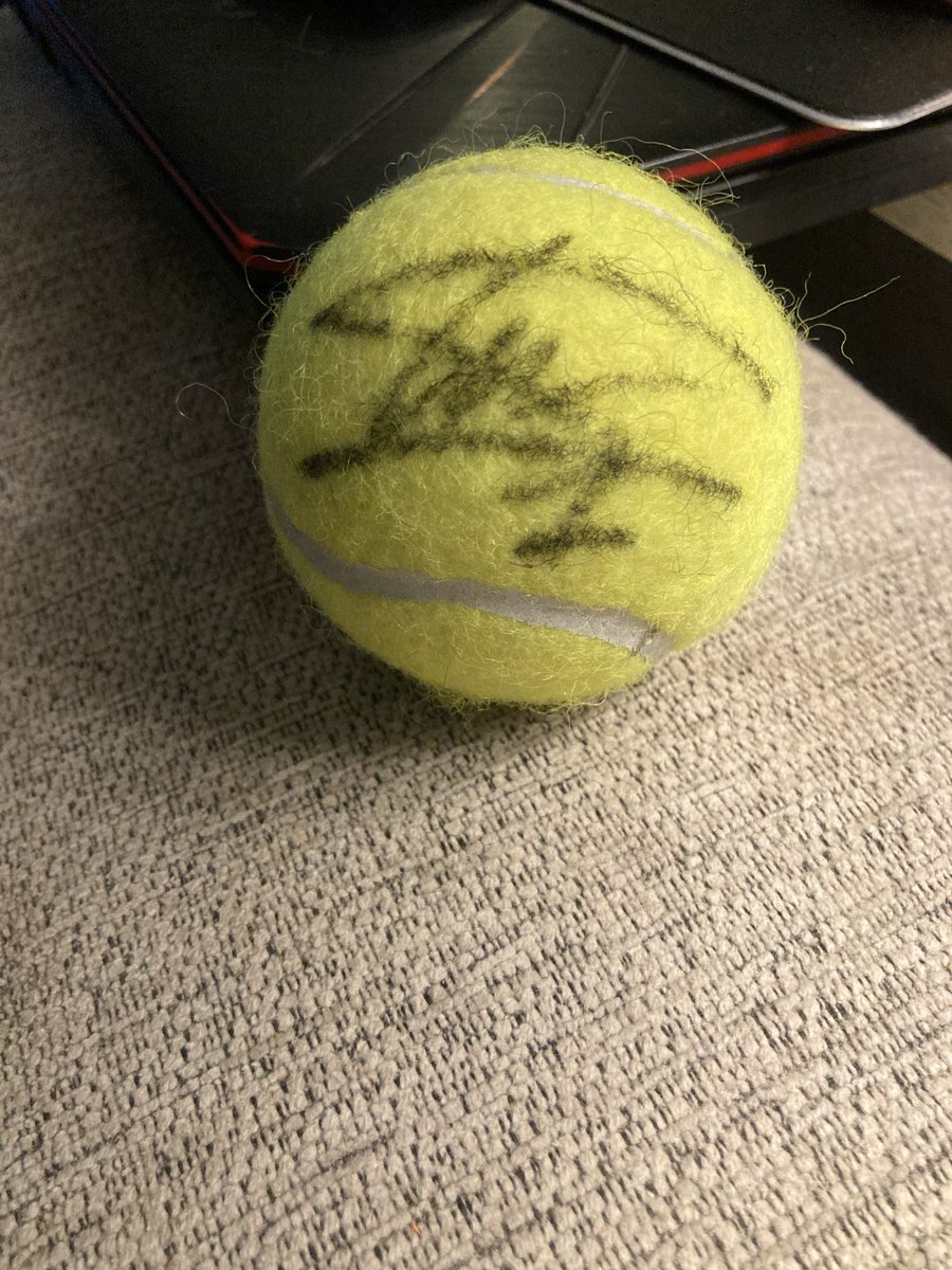 saxonhook's tweet photo. @LandoNorris @McLarenF1 

You made my 4 yr olds day today coming back when you finished padel to sign his ball and give him a high 5.
Made his first ever silverstone https://t.co/RHKeYYyaat