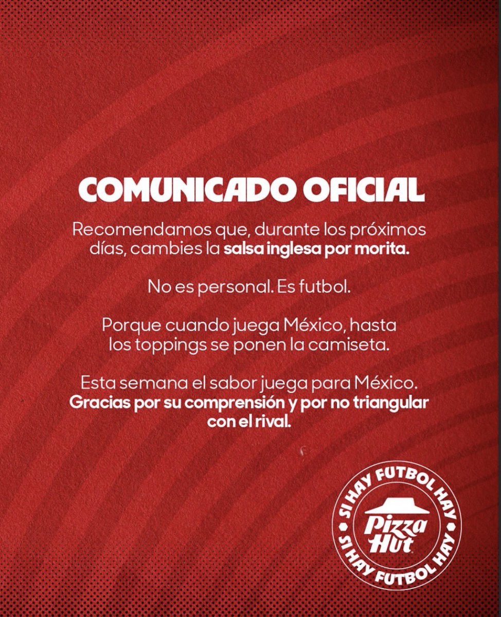 ElHermanazazo's tweet photo. ¡Bien ahí, @pizzahut! https://t.co/urHhv8x6iQ