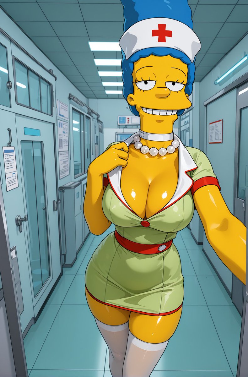 FelipeG62370813's tweet photo. Nurse Marge Simpson 💛💛💛 https://t.co/JFad985vOx