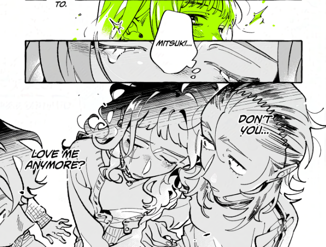 Amy_AndBibi's tweet photo. The green yuri anime is confirmed while the main couple is...😭🥀✌️ https://t.co/g4697WifXa