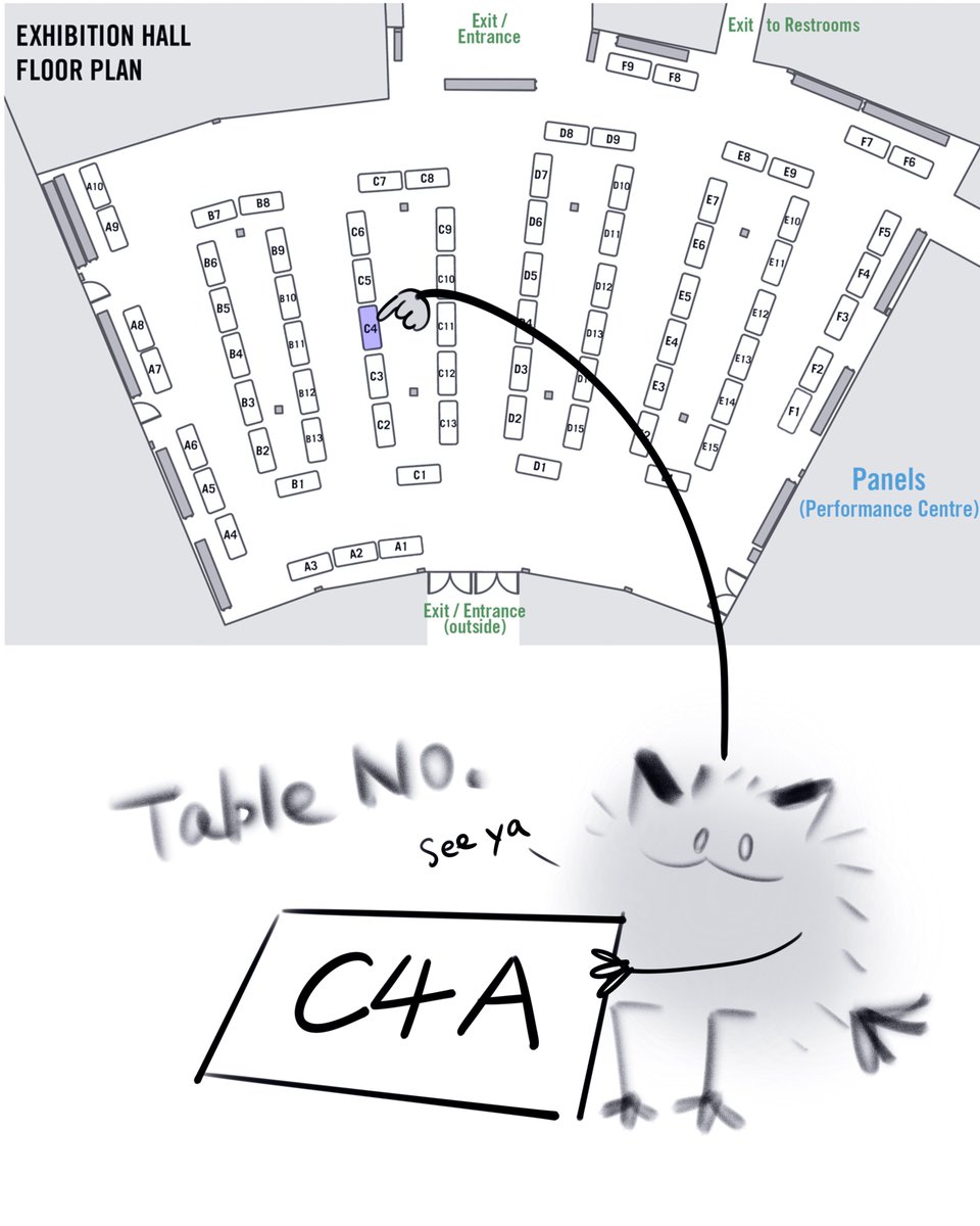 thecoalcinder's tweet photo. I still haven’t figured out how to fit my comic and non-comic work into the same post, let alone the same table, but anyway, 
#Vancaf is this weekend! Come say hi if you’re around~
I’m table number is C4 A😗 https://t.co/yabegmG3O2