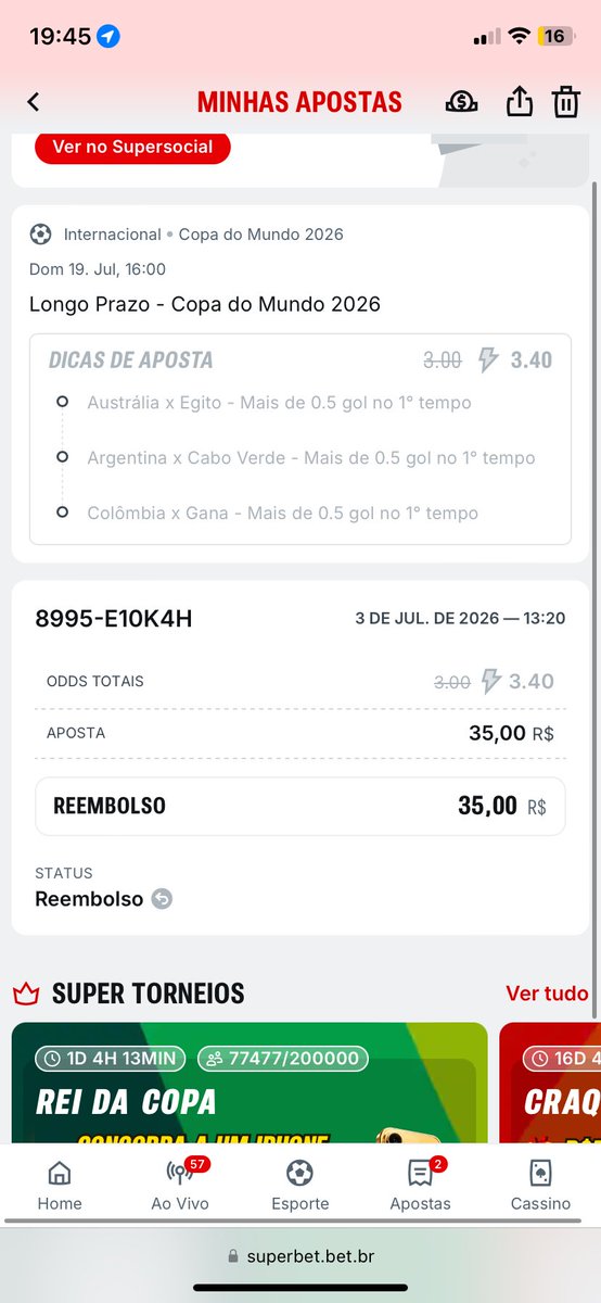 Guilhermeg98's tweet photo. Alô superbet @superbet_br  anularam pq? https://t.co/7SKBYA3tS4