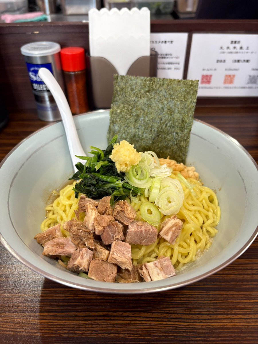 Takacha455's tweet photo. おはようございます
4日 11時〜18時営業します
宜しくお願いいたします
#国府台駅ラーメン
#市川市油そば
#たかちゃんらーめん https://t.co/rl6QmLfBs0