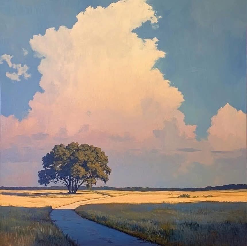 olgatuleninova's tweet photo. Evan Abrahamson (American, 1985) 
"Sunlight Clouds" n.d.
Acrylic, Oil, Pen &amp; Ink. https://t.co/sZkPYo9wId