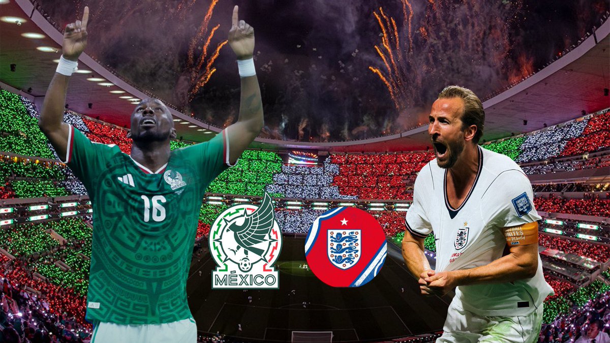 ChazuEduar's tweet photo. 🚨 OFICIAL: No hay cambios. 

La FIFA confirmó que el México 🇲🇽 vs Inglaterra 🏴 se disputará este domingo a las 18:00 horas. Si se presenta tormenta eléctrica, el encuentro seguirá el protocolo de seguridad establecido. ¿Crees que el clima influirá en el partido? 👀 https://t.co/jjPfEyBMOk