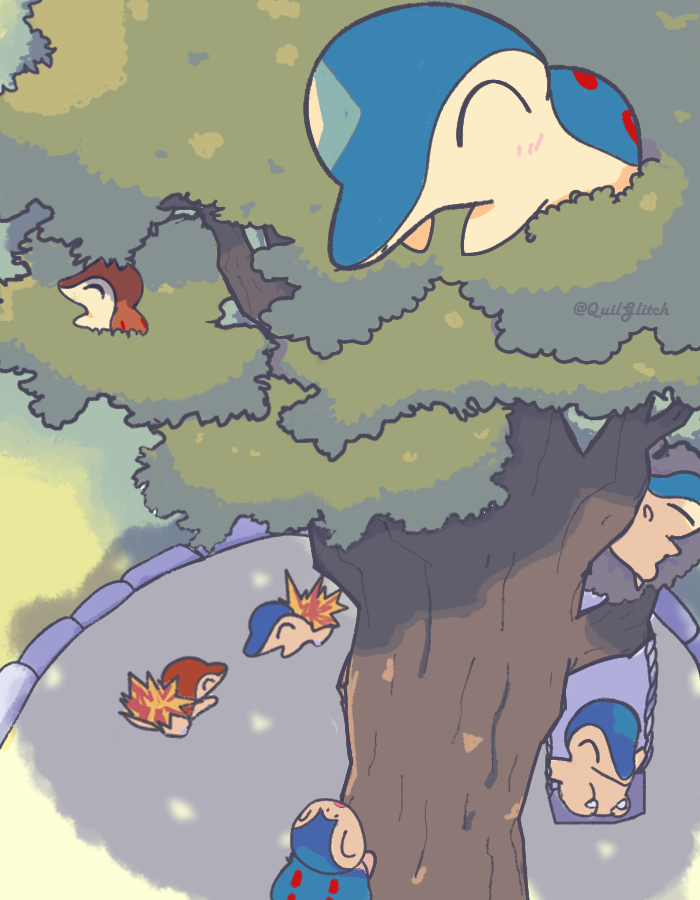 QuilGlitch's tweet photo. The CyndaTree

Happy Cyndaquil Day ! 

 #ヒノアラシの日 https://t.co/PMONUulljE