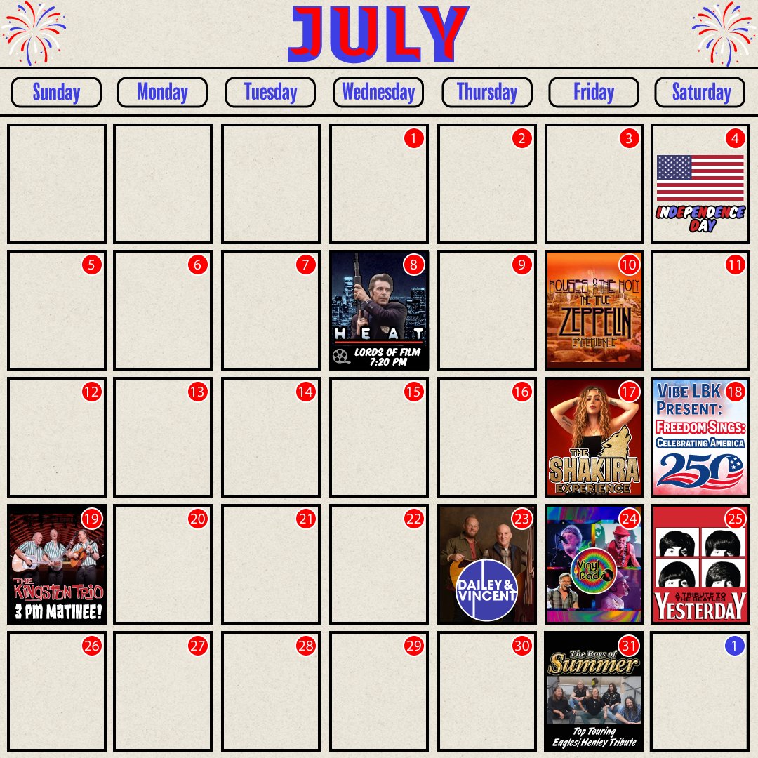 cactus_theater's tweet photo. While July is heating up, the Cactus Theater is offering up some cool shows! From returning favorites to brand-new acts! GET TICKETS NOW! 🎟️> https://t.co/yuinxti06w | #Lubbock #hubcity #cactustheater #IndependenceDay #America250 #July2026 https://t.co/68dhn6elNX