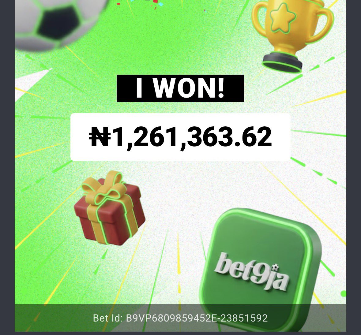 DishyMaine's tweet photo. SWEET WORLD CUP 
TRIPLE  BOOM 💥
36, 16 &amp; 12 ODDS ✅  🎯
2 LONGSHOTS &amp; TODAY’S GAME !!! 
  SWEET GREEEENNNN😅🤭🕺🏽🥵 #Bet9jaPays #AlwaysBet9ja 
Congratulations if you got on 🔥 🔥 https://t.co/31jd0lrQ5E