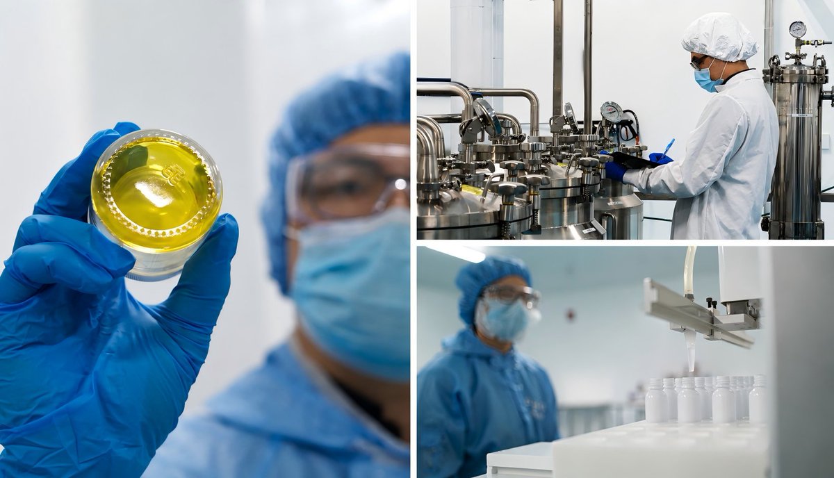 PBG_Biopharma's tweet photo. At PBG, pharmaceutical GMP quality standards and advanced fingerprinting technologies support product safety, quality, and batch-to-batch consistency. 

Scientific rigor and quality assurance guide our work from R&amp;D to manufacturing.
#GMPManufacturing #QualityAssurance https://t.co/pQMd2jkFDM