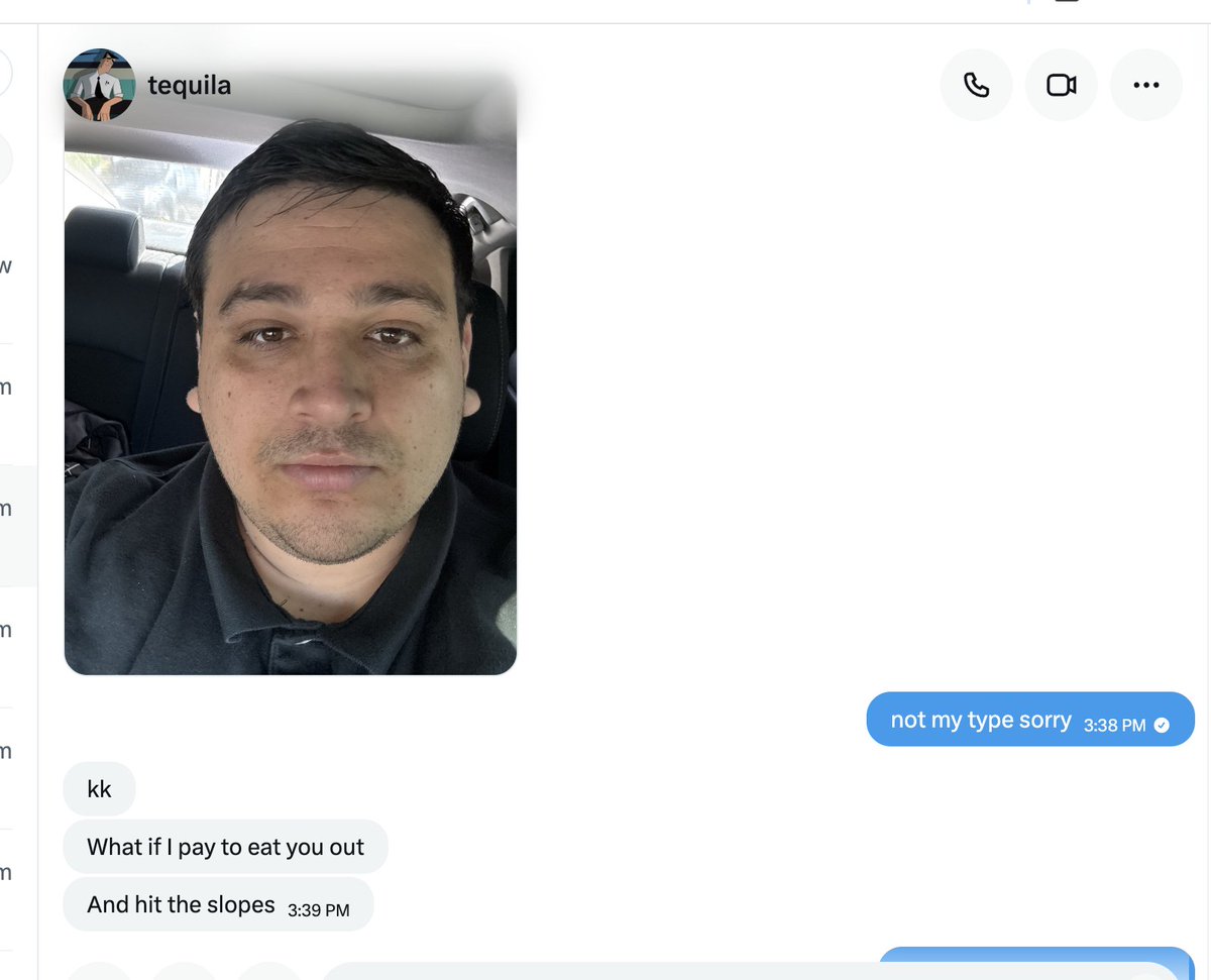 SAlexandra13007's tweet photo. That’s exactly what I hate as a girl… 

When I clearly said “not my type, sorry” and the guy still tries to pay me to do things with him. 

Don’t be this guy. 

@TheAntiFractal 

#exposed #dontbethisguy #creep #men #dating #Sandiego #entitled https://t.co/JEVaROMTm3