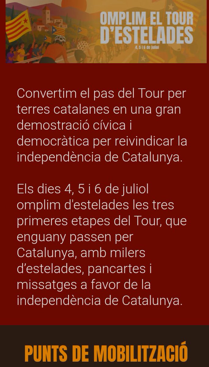 Pepsina_Mataro's tweet photo. 🚴ON SEREM AMB ESTELADES AQUEST TOUR?

https://t.co/CgPy0P02FC https://t.co/A9ZDjN291f