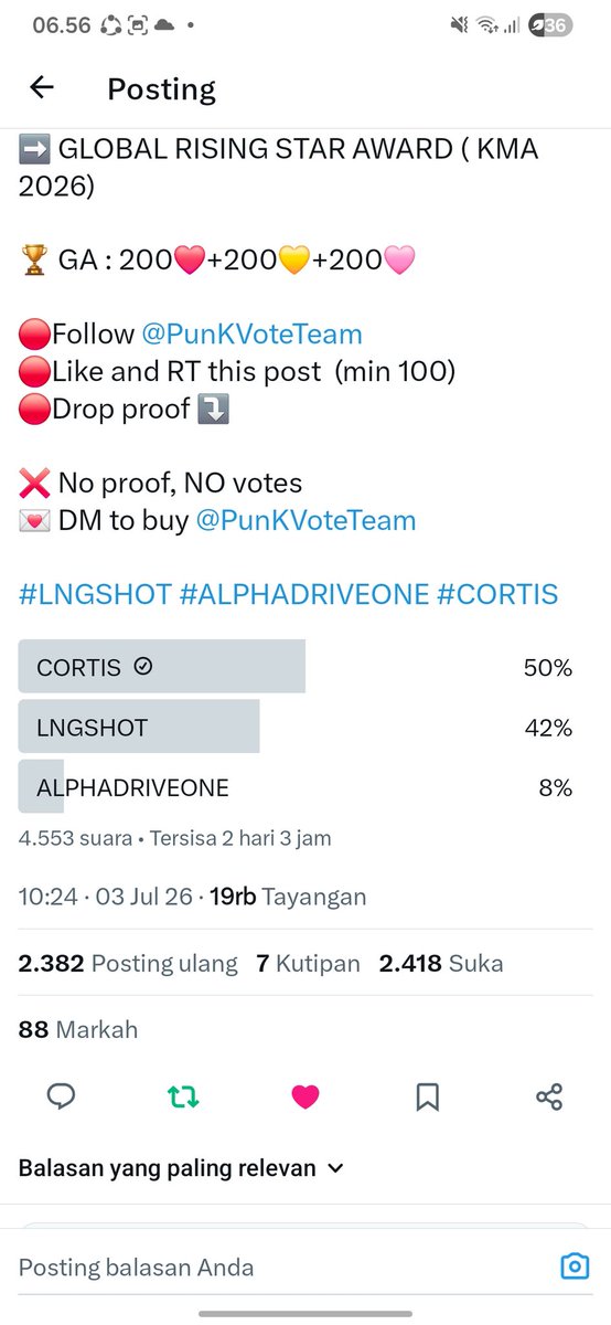 zhhrluv's tweet photo. @Punkvoteteam #cortis https://t.co/tEvPUz5dxj