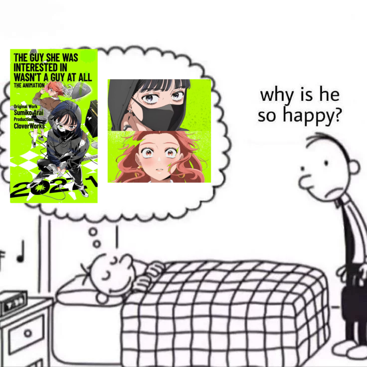andromachegirl's tweet photo. what green yuri anime does to a mf https://t.co/KUa7uot7zE