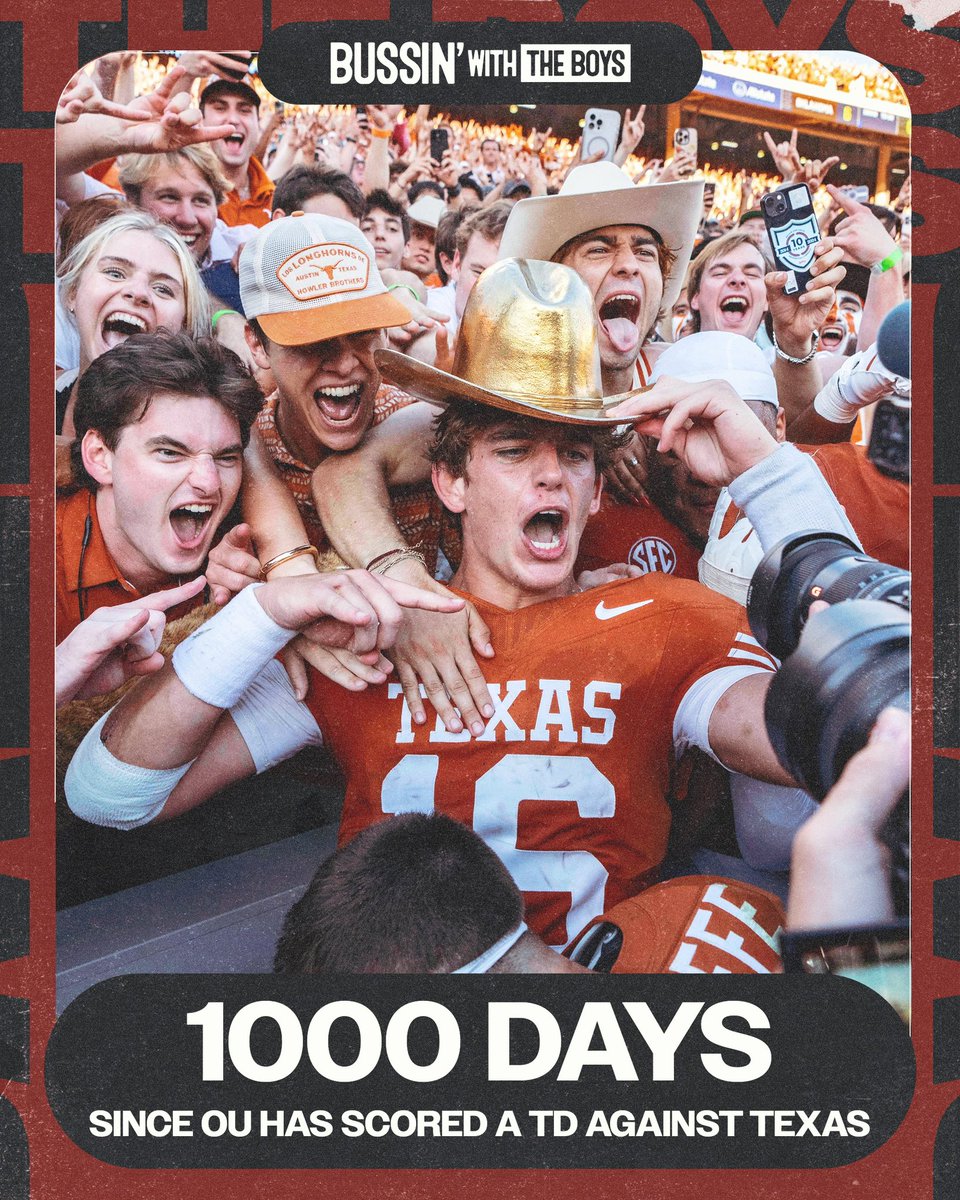 BussinWTB's tweet photo. Happy 1000 Longhorns! https://t.co/02A5uBRhHp