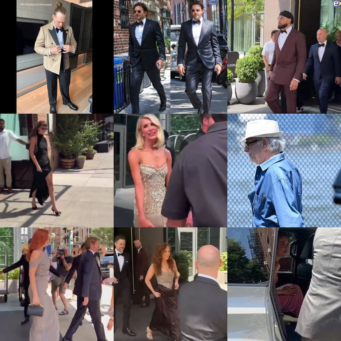 lmolina6's tweet photo. MÁS Y MÁS CELEBRIDADES EN LA BODA DE TAYLOR Y TRAVIS. La #boda de #Taylor Swift y #Travis Kelce convoca a celebridades con mucho carisma, queridos y conocidos por la gente,  jugadores como Ross Travis, las mejores amigas de la cantante como Gigi Hadid o Abigail, y estrellas como Dakota Johnson y Steven Spielberg.