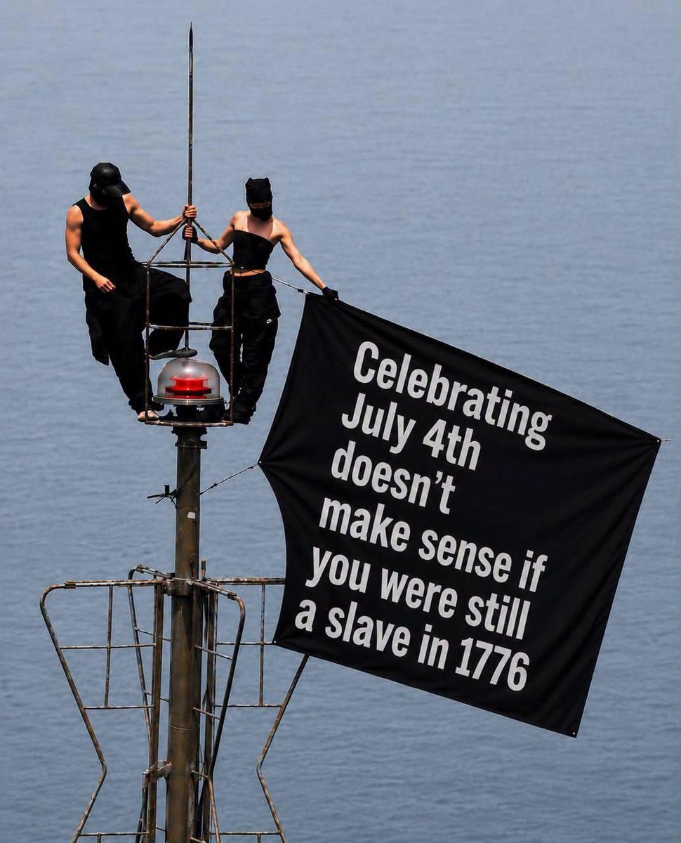 BubbatheOG's tweet photo. Celebrating America 250 when my ancestors were still in chains in 1776 is peak comedy. Independence for whom? https://t.co/Gter5Hw9jn