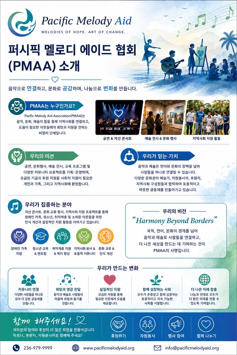 Korean_REW's tweet photo. 음악으로 하나 되는 나눔… PMAA, 자폐 가족 돕는 ‘Harmony Beyond Borders’ 자선 콘서트 개최 : https://t.co/46pr7dUGDP https://t.co/wain2KJHTj
