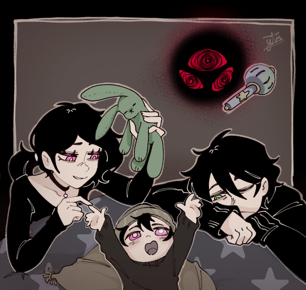 YamIv0ry's tweet photo. A small and devilish family 💕

#tcoaal #thecoffinofandyandleyley 
#tcoaalfanart https://t.co/cILgkY8SK9