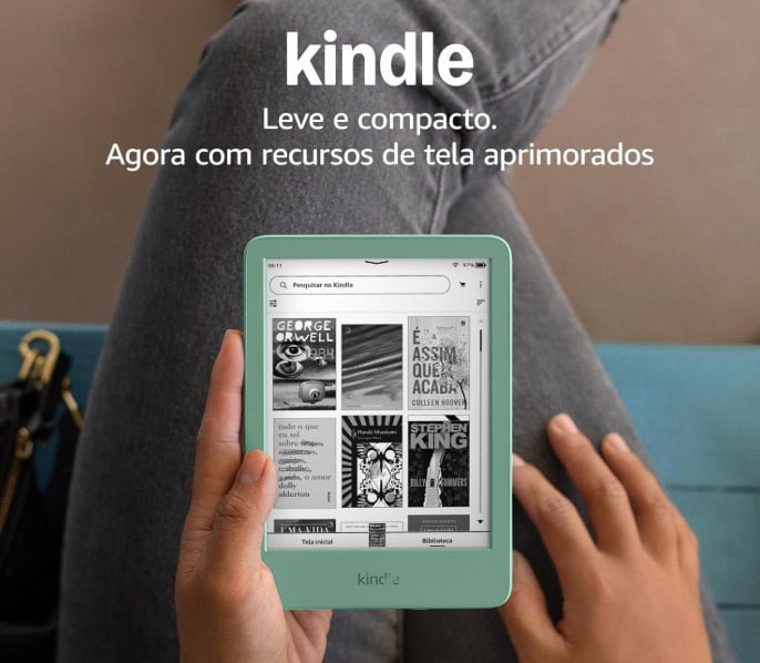babskpop's tweet photo. CUPOM PEGANDO EM KINDLE

😱 Kindle 16 GB (Geração mais recente) - Leve e compacto, com tela antirreflexo
💸 R$ 439,20 - SOMENTE NO APP- com o cupom: APPAMAZON
🛒 Preto: https://t.co/sdgmh16Dks
🛒 Verde: https://t.co/67Hr0L1d1v

Oferta exclusiva para novas contas e membros prime https://t.co/YYYSvlHnXw