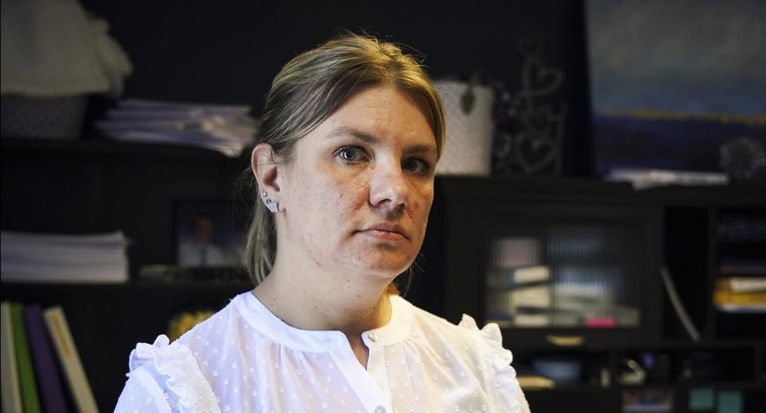 TeeRolan's tweet photo. @sackscindy0202 @RightScopee Meet Amie Bock. The ringleader of "Feed our Future" fraud scheme in Minnesota. She was sentenced 500 months in prison. Another white person that you disgusting MAGAts conviently leave out of all the fraud stories because you're to busy try to frame all immagrants as the evil.GFY! https://t.co/VLVicUhkDb
