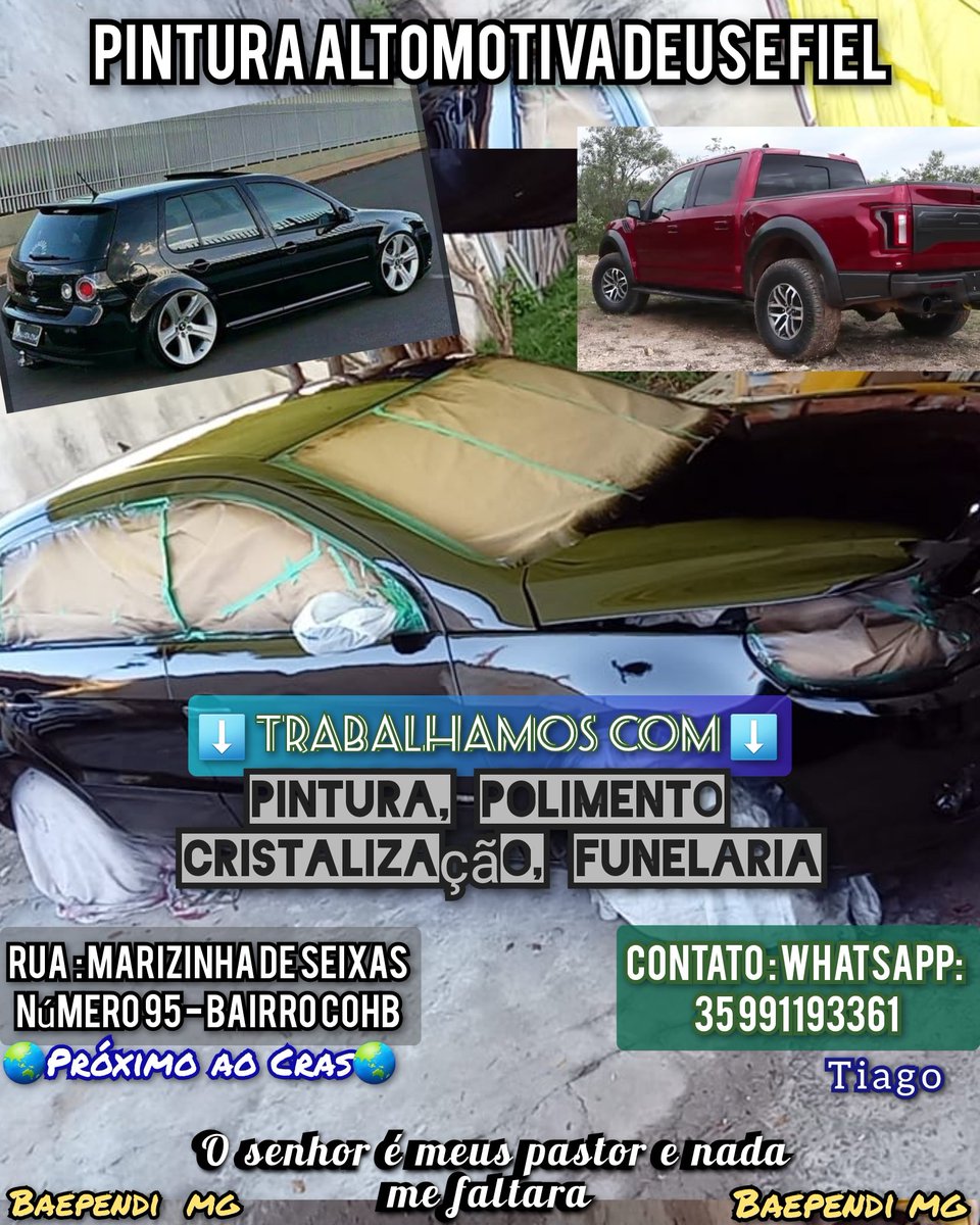 ArryetaEdi's tweet photo. Serviço de qualidade,  super recomendo,  chama no zap e faça seu orçamento com o Tiago 🙏✍️🚙🔥 https://t.co/JMvgydDWDh