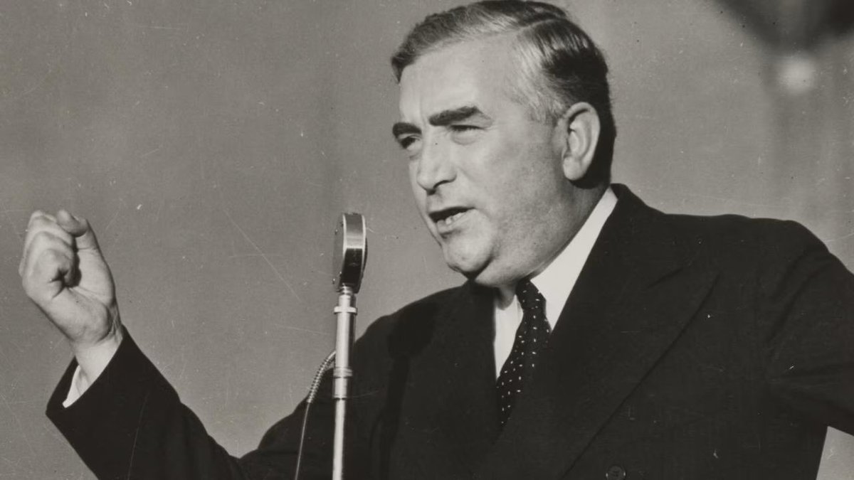 TroyBramston's tweet photo. NEW COLUMN: Pat Conroy’s claim that Robert Menzies was a Nazi appeaser, given he sent troops to fight World War II, is a churlish and appalling smear. Does he know John Curtin also supported the 1938 Munich Agreement?

@australian #auspol #nswpol #vicpol https://t.co/wCWADQ2wBn https://t.co/xNAHzFsS4S