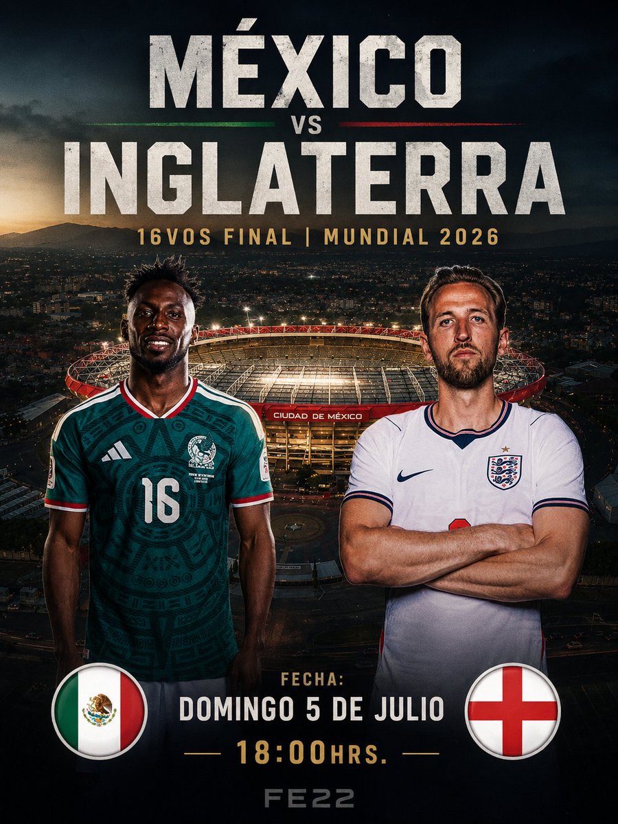 fer_esquivel22's tweet photo. 🚨🇲🇽🏴󠁧󠁢󠁥󠁮󠁧󠁿 CONFIRMADO. MÉXICO VS INGLATERRA A LAS 18:00hrs

A pesar de haberse aprobado el horario de las 12:00hrs, finalmente la logística impide cambiar de horario.

Ambas federaciones fueron notificadas que el horario original se mantiene.

18:00hrs MÉXICO VS INGLATERRA 🇲🇽🏴󠁧󠁢󠁥󠁮󠁧󠁿✅ https://t.co/3yUSHPLJkk