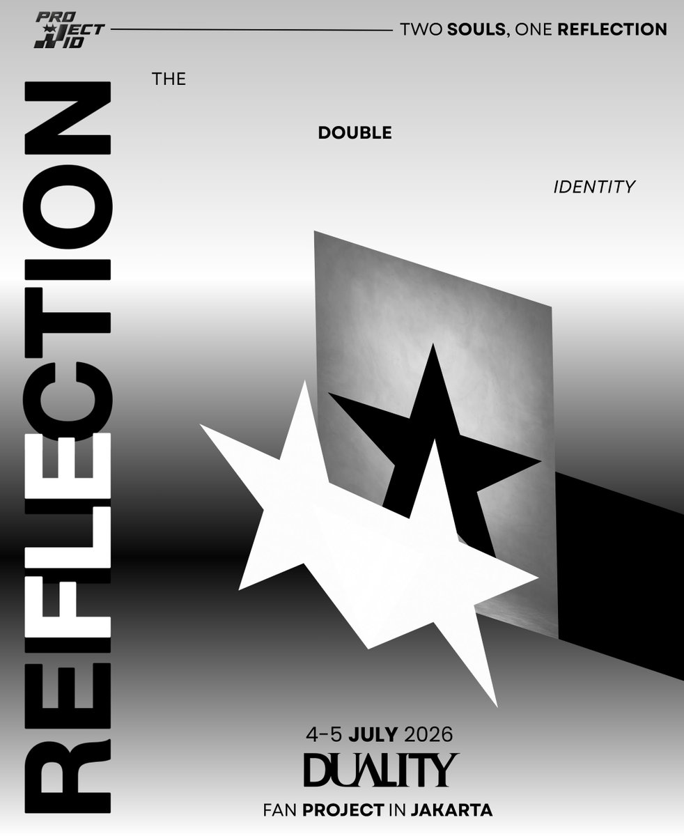 JNJMPROJECT_ID's tweet photo. ⋆⋆ 2026 NCT JNJM FANMEETING TOUR [DUALITY] # JAKARTA FAN PROJECT - ‘REFLECTION: The Double Identity’ ⋆⋆

Demi menyambut dan memberikan dukungan terbaik untuk Jeno & Jaemin di Jakarta, JNJM Project Indonesia mempersembahkan rangkaian fan project yang telah disusun melalui utas di bawah ini.

Team JNJM! The mission details are locked. Are you ready to embrace the double identity?

#JNJM_ReflectionJKT
#JENO #JAEMIN
#DUALITY_IN_JAKARTA
#NCTJNJM_DUALITY