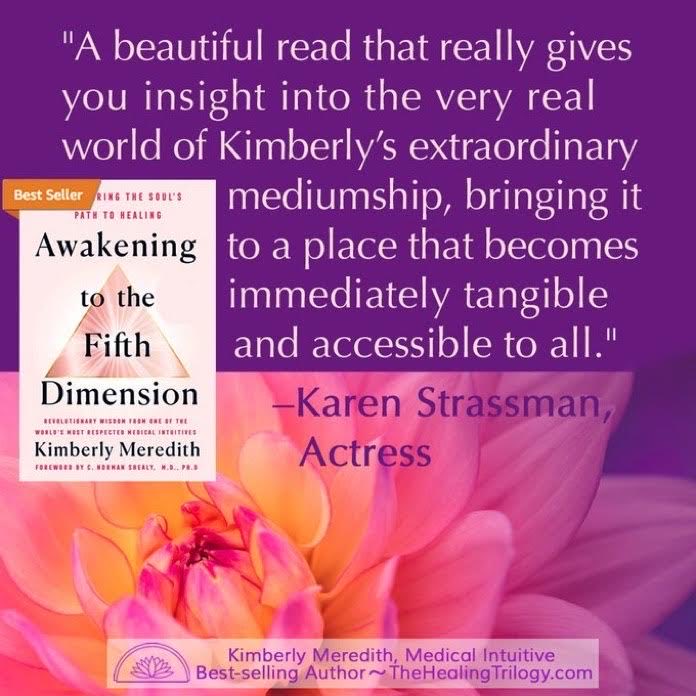HealingTrilogy's tweet photo. "A beautiful read that really gives you insight into the very real world of Kimberly's extraordinary
mediumship, bringing it
to a place that becomes
immediately tangible
and accessible to all."
-Karen Strassman,✨
Actress #shophere https://t.co/BkicgtEabm https://t.co/UMQiNXxzRB