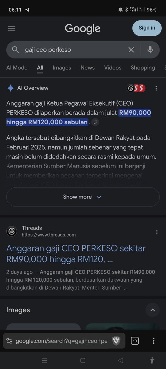 brobromeow's tweet photo. @PERKESOofficial Gaji ceo saja dah 10% dari tu, tak payah beriya lah. https://t.co/vvG1vZML3Q