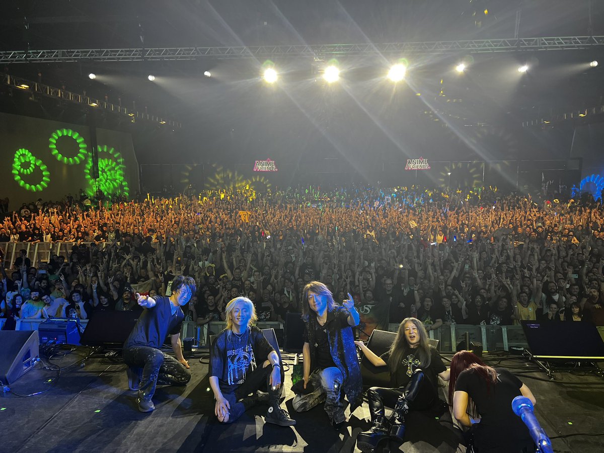 GALNERYUSOFFIC2's tweet photo. GALNERYUS、ブラジルAnime Friends イベント公演完遂しました‼️

素晴らしい、皆さん一人一人の大きな声を聞きながら気持ちよく演奏しました❗️ありがとうございました‼️ https://t.co/9OZd2YwEVr