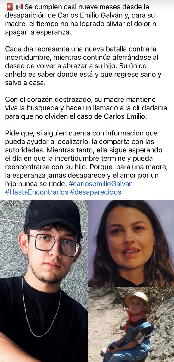 YaskadeF's tweet photo. #DóndeEstásCarlosEmilio
#HastaEncontrarte
🙏🙏🙏 https://t.co/IHwXRufVEV