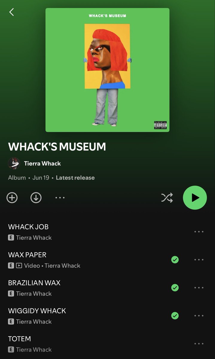 DJMissMilan's tweet photo. Tierra Whack dropped a hard ass project as well, like super hard if you ask me! https://t.co/XtdRWqh1XC