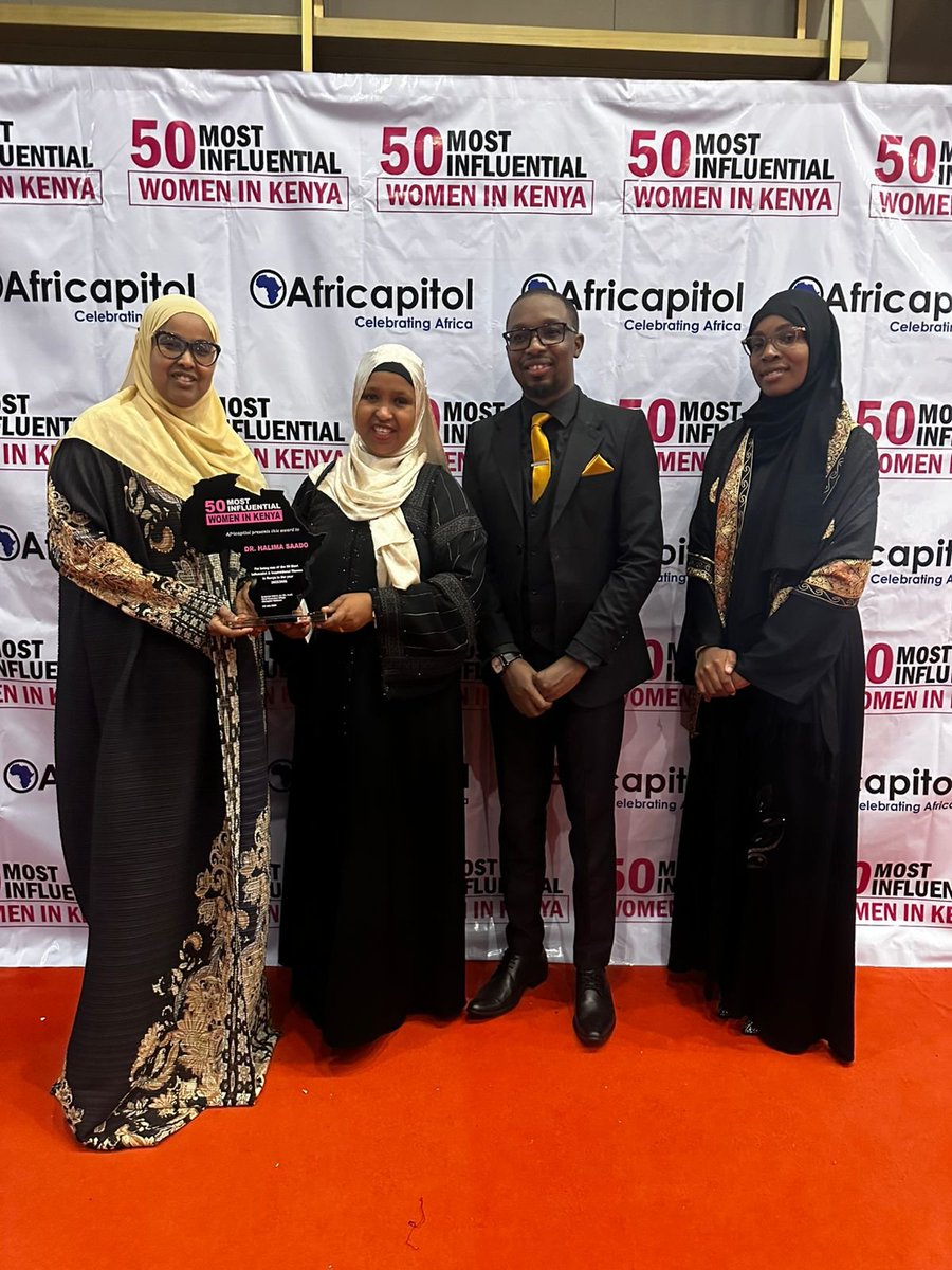 UmmaUniversity's tweet photo. Congratulations to our Vice Chancellor, Dr. Halima Saado Abdillahi, on being recognized among Kenya's 50 Most Influential Women. 🌟

A well-deserved honor. We are proud to celebrate your inspiring leadership and remarkable impact.

 Congratulations! 
#Ummauniversity https://t.co/hUq5NeMTgx